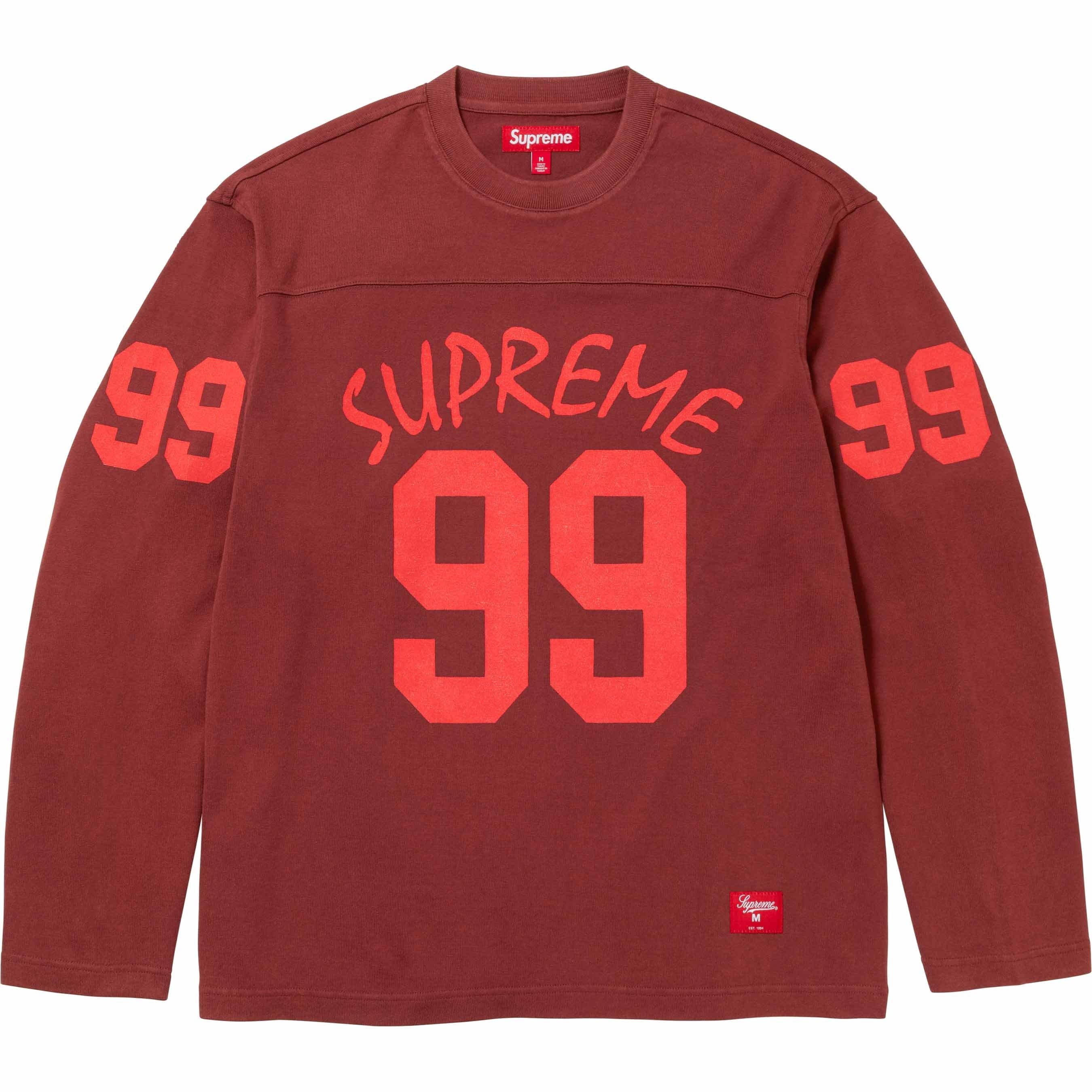99 L/S Football Top view 10